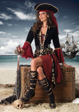 Kvinnelig pirat sjørøver kostyme
