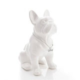 Fransk Bulldog Keramisk Statue Skulptur hund interiør kunst