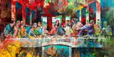 The Last Supper Fargerik Kanvas bilde maleri kunst